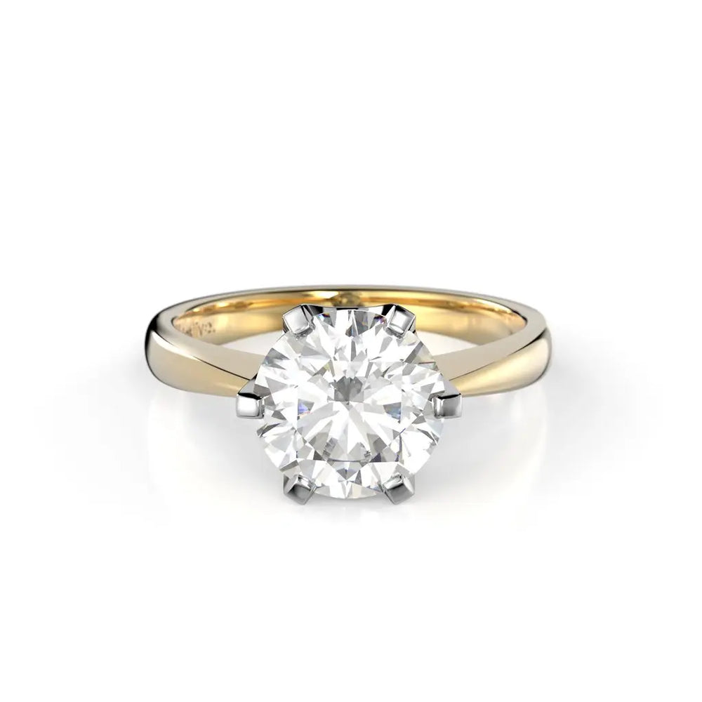Festive Classic Timanttisormus 2,00 ct Keltakulta