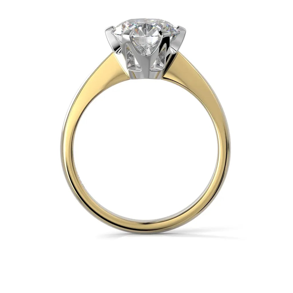Festive Classic Timanttisormus 2,00 ct Keltakulta