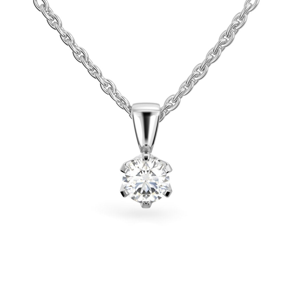 Festive Timanttiriipus Classic 0,70 ct Valkokulta 14K