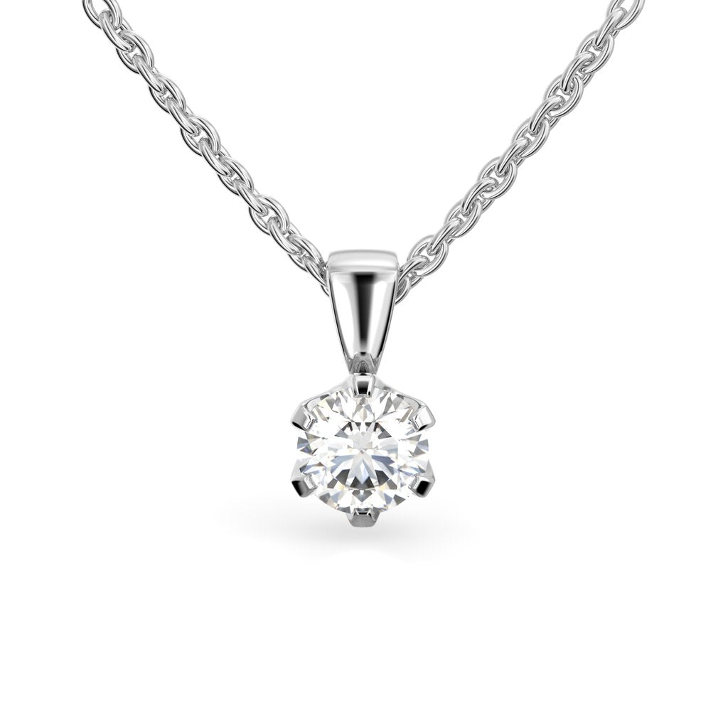 Festive Timanttiriipus Classic 1,00 ct Valkokulta 14K