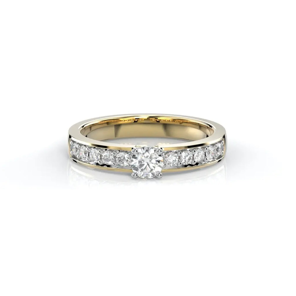 Festive Ariel Timanttisormus Keltakulta 0,40 ct