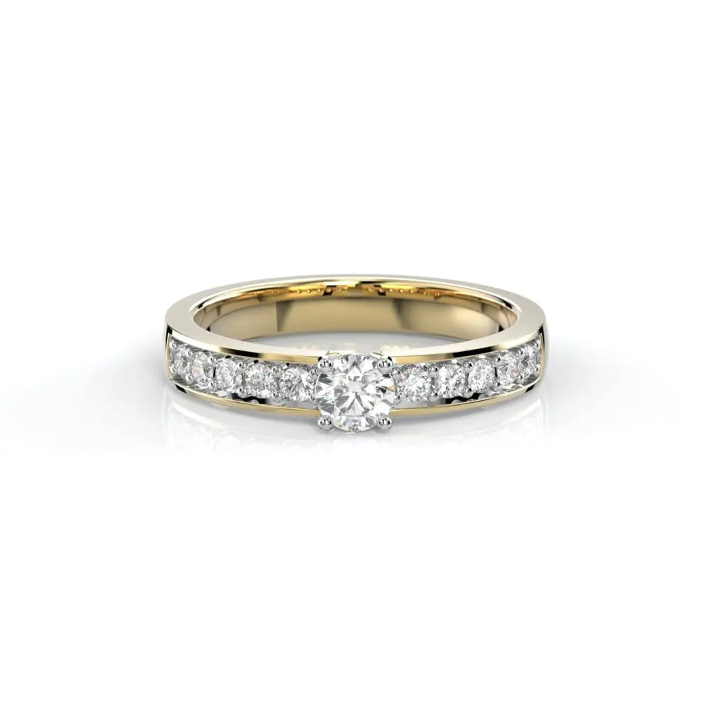 Festive Ariel Timanttisormus Keltakulta 0,40 ct