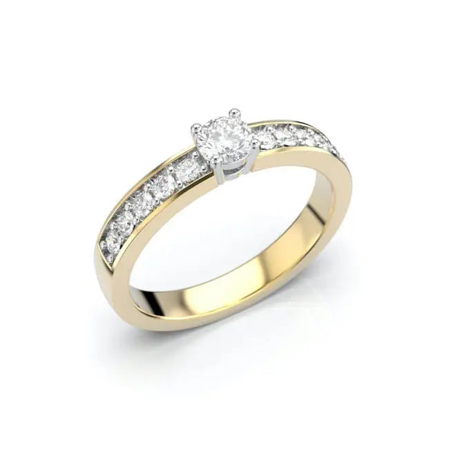 Festive Ariel Timanttisormus Keltakulta 0,40 ct