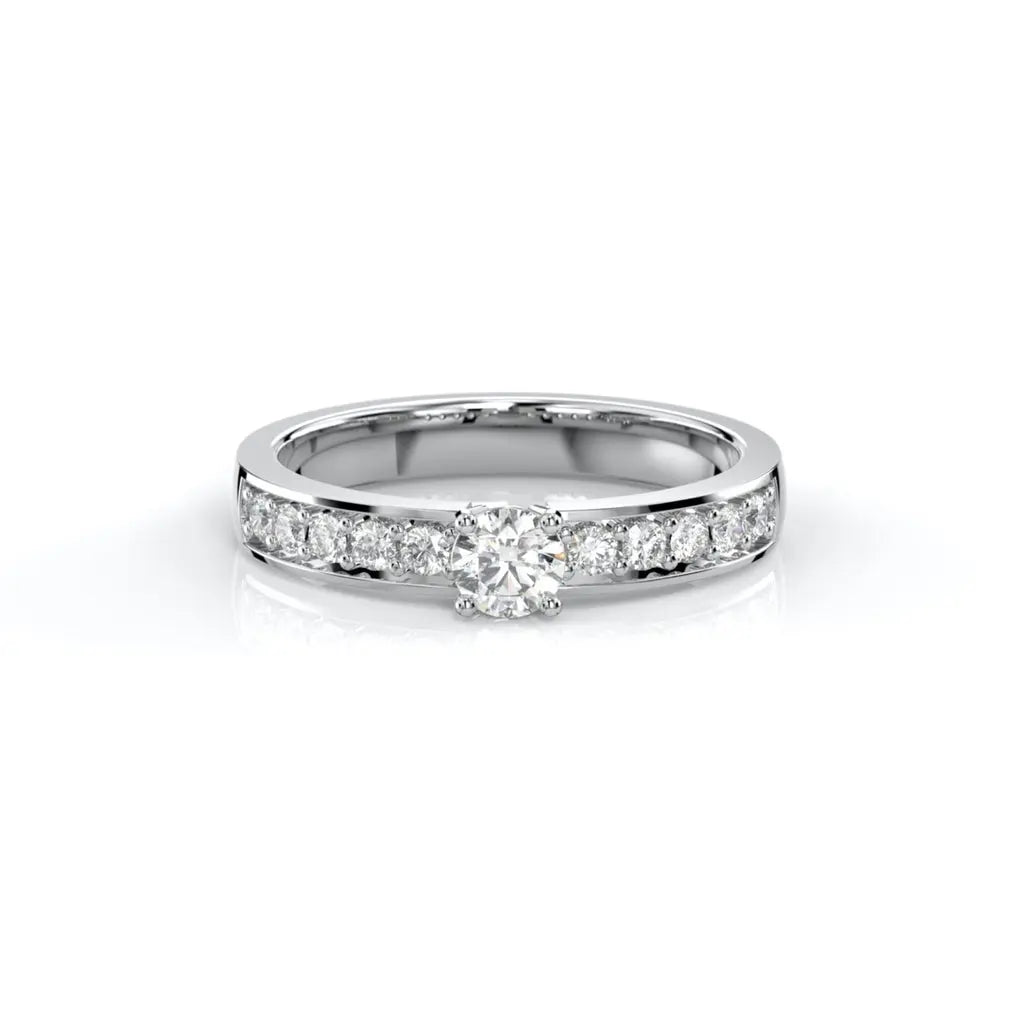 Festive Ariel Timanttisormus Valkokulta 0,40 ct