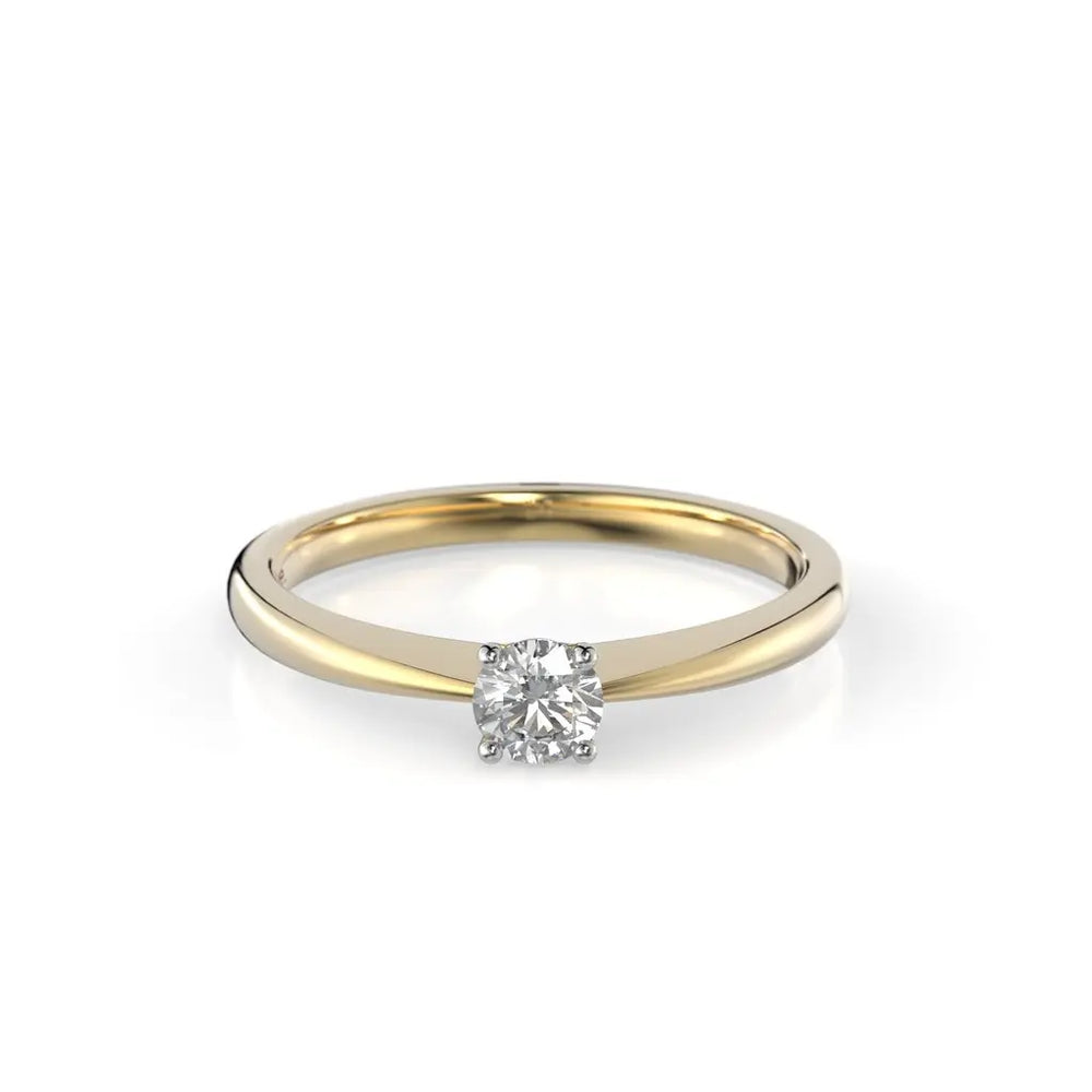Festive Helen Timanttisormus 0,19 ct Keltakulta