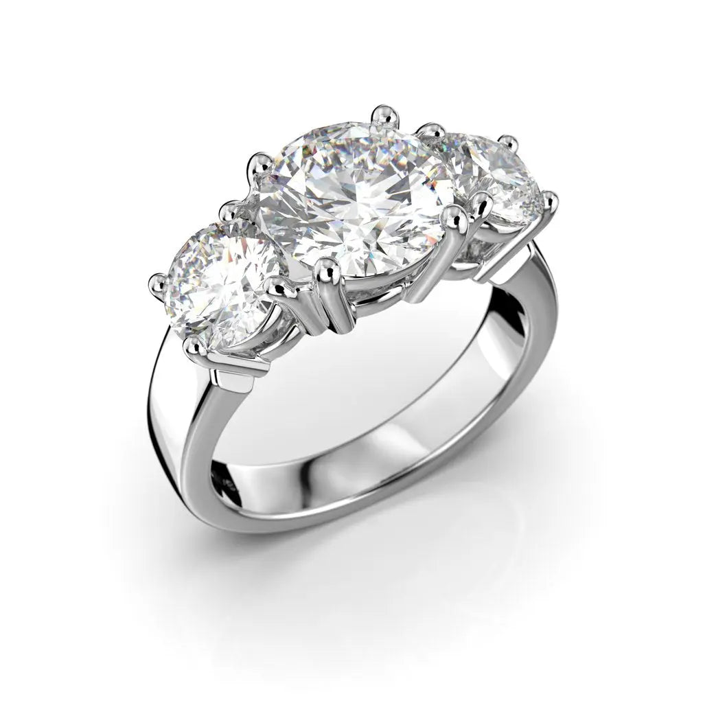 Festive Timanttisormus Trilogy Trend 3,40 ct