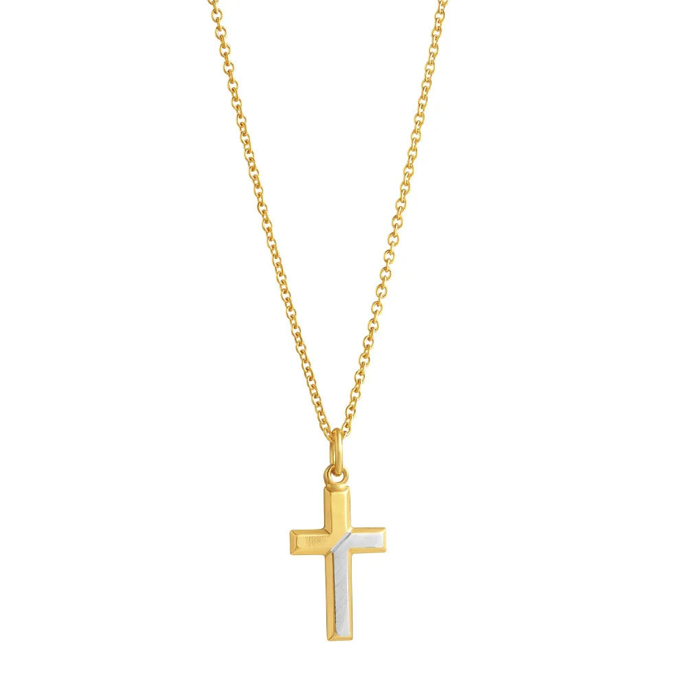 Kullattu hopeinen rippiristi 5256651508 Top Gold