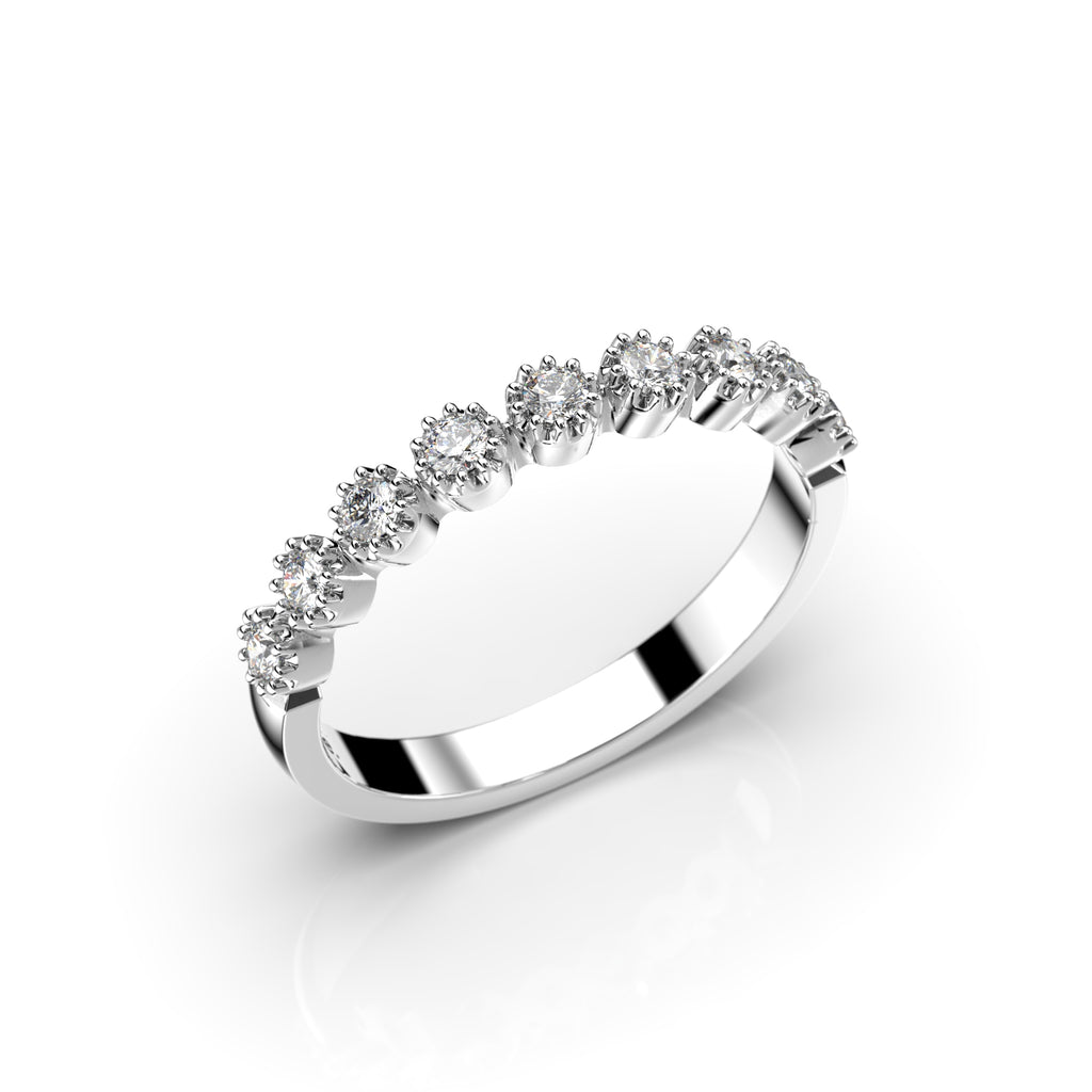 Festive Anna Timanttisormus 0,18 ct valkokulta