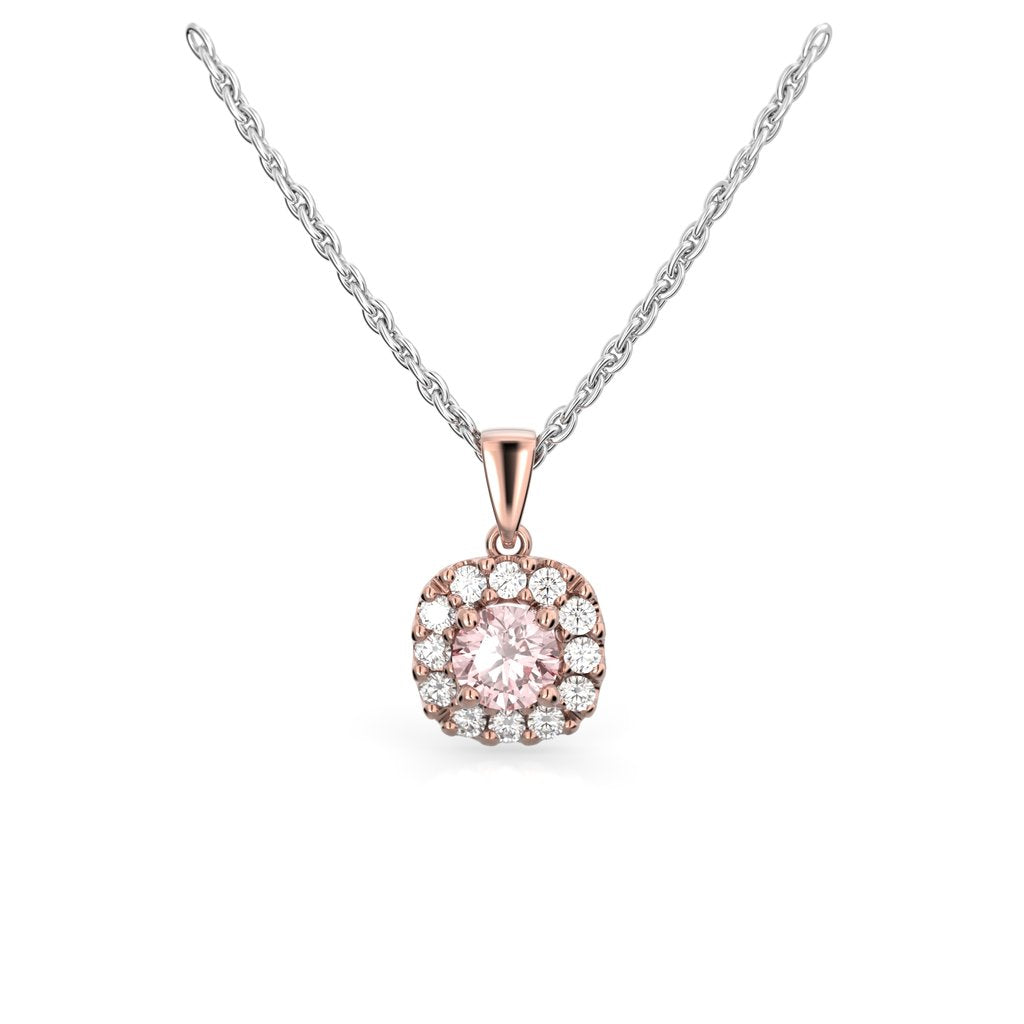 Festive Timanttiriipus Janette 0,12 ct Punakulta 14K