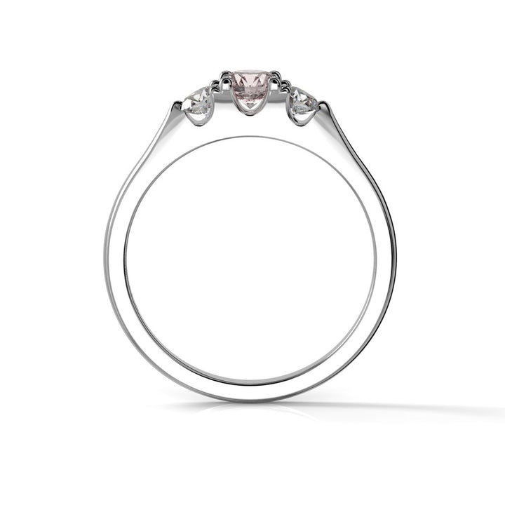 Festive Megan Morganiitti Timanttisormus 0,22 ct valkokulta