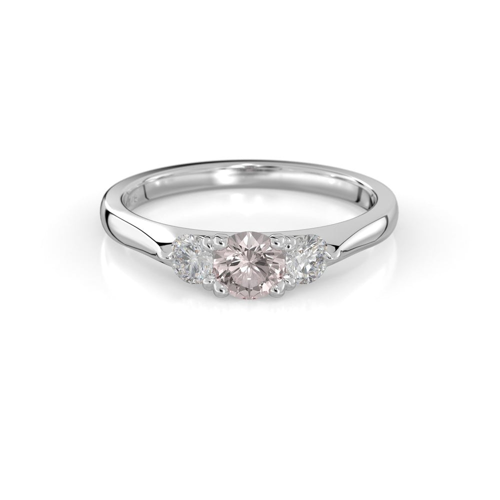 Festive Megan Morganiitti Timanttisormus 0,22 ct valkokulta