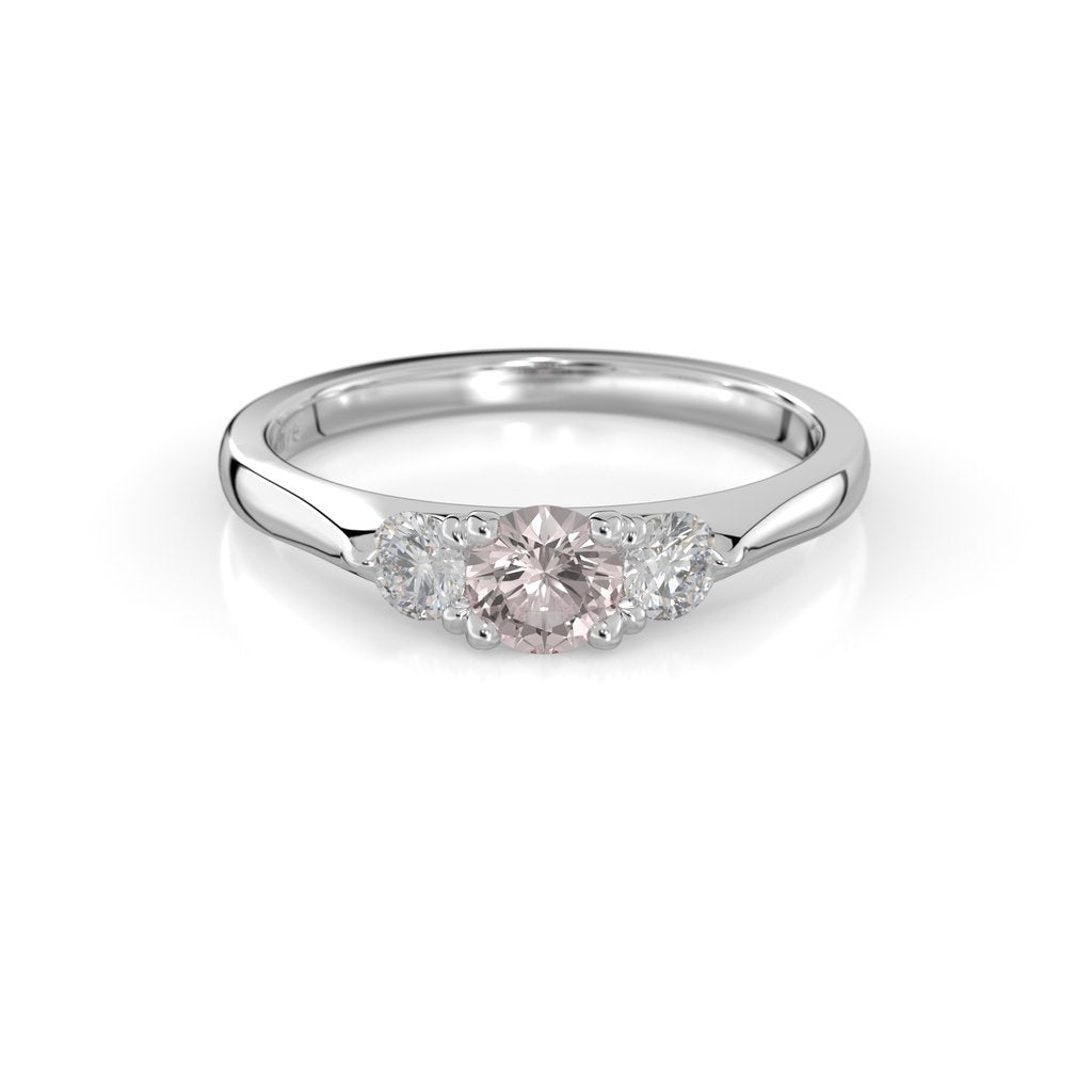 Festive Megan Morganiitti Timanttisormus 0,22 ct valkokulta