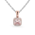 Festive Elsa timanttiriipus punakulta 0,10 ct morganiitti