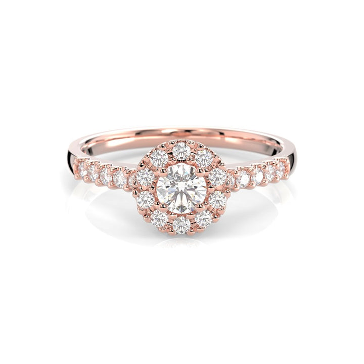 Festive Annabella timanttisormus 0,38 ct punakulta