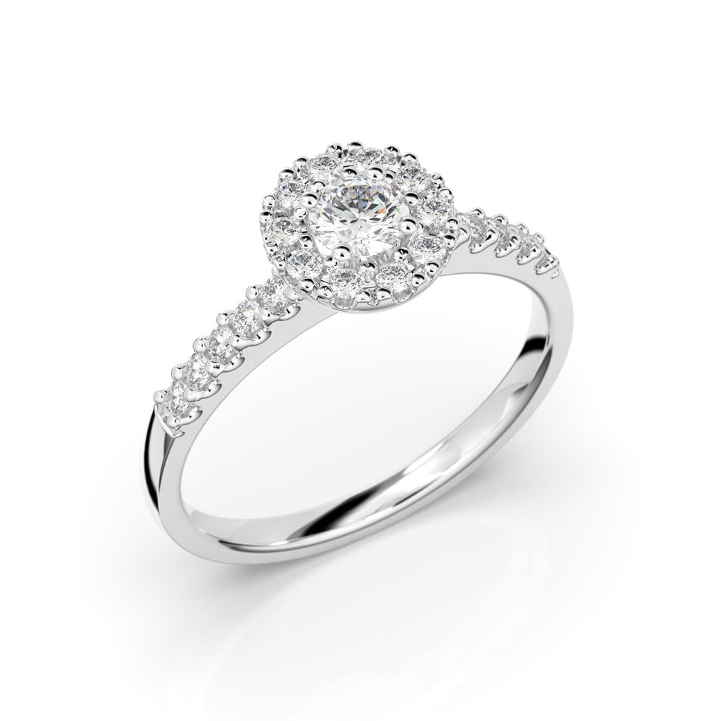 Festive Annabella timanttisormus 0,38 ct valkokulta
