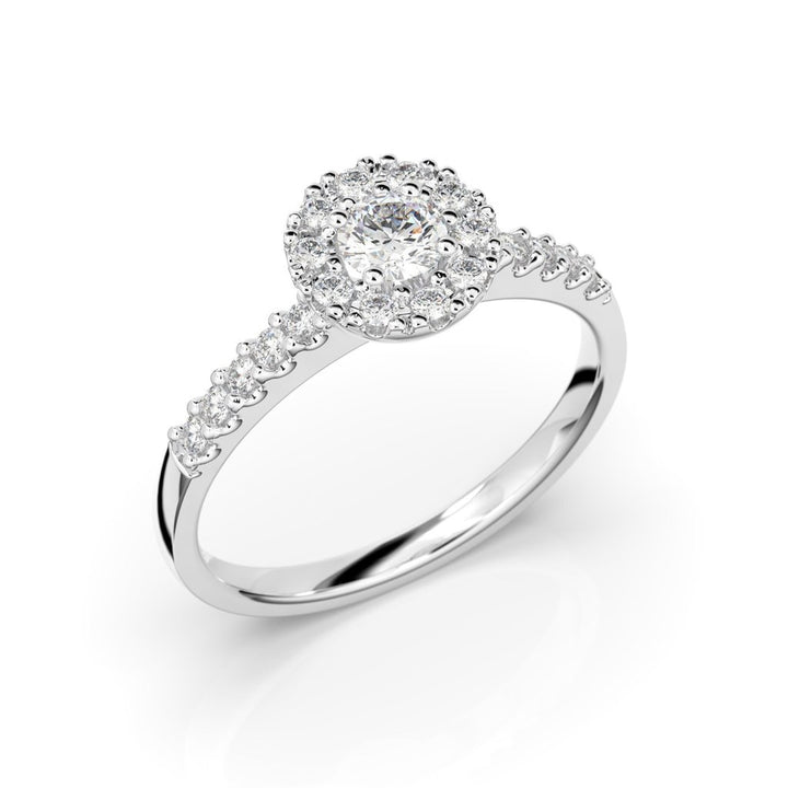 Festive Annabella timanttisormus 0,38 ct valkokulta