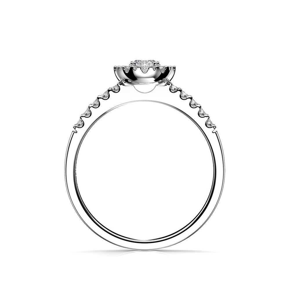 Festive Annabella timanttisormus 0,38 ct valkokulta