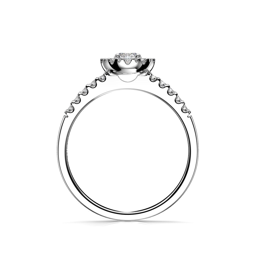 Festive Annabella timanttisormus 0,38 ct valkokulta
