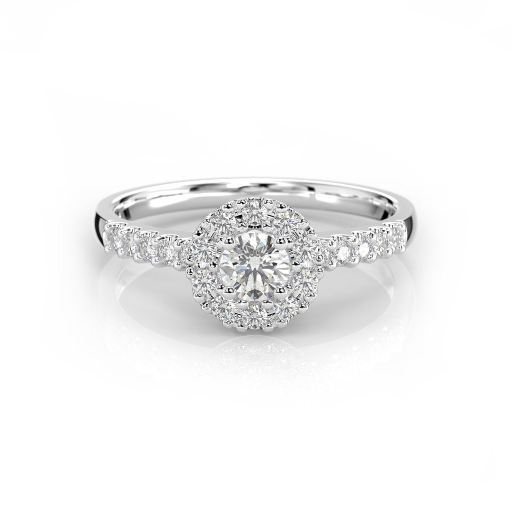 Festive Annabella timanttisormus 0,38 ct valkokulta