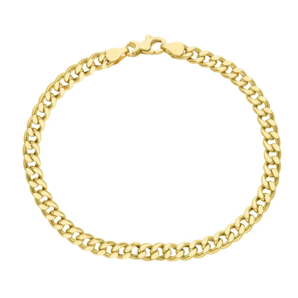 Kultainen panssariranneketju 5,2 mm 14K Keltakulta