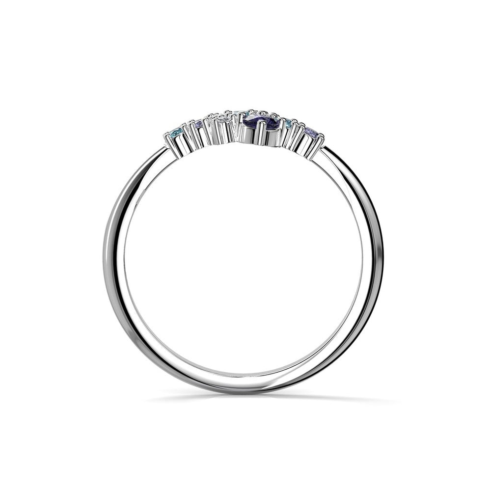 Festive Nelly Blue timanttisomus 0,03 ct
