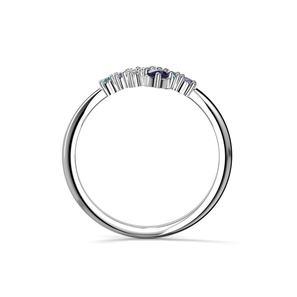 Festive Nelly Blue timanttisomus 0,03 ct
