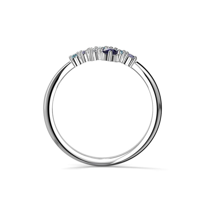 Festive Nelly Blue timanttisomus 0,03 ct
