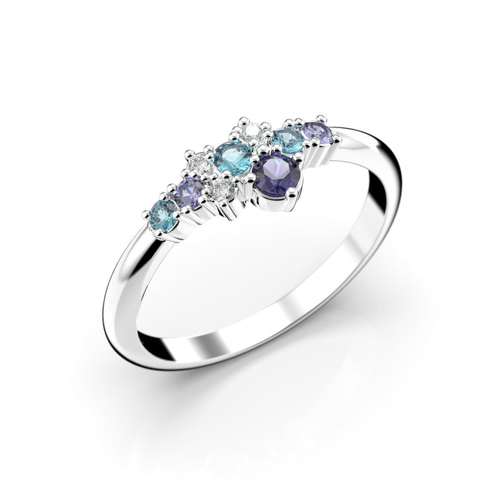 Festive Nelly Blue timanttisomus 0,03 ct
