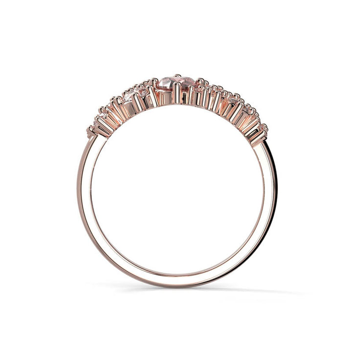 Festive Natasha Pink Timanttivärikivisormus 0,16 ct punakulta