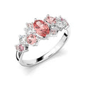Festive Natasha Pink Timanttivärikivisormus 0,16 ct valkokulta