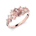 Festive Natasha Pink Timanttivärikivisormus 0,16 ct punakulta