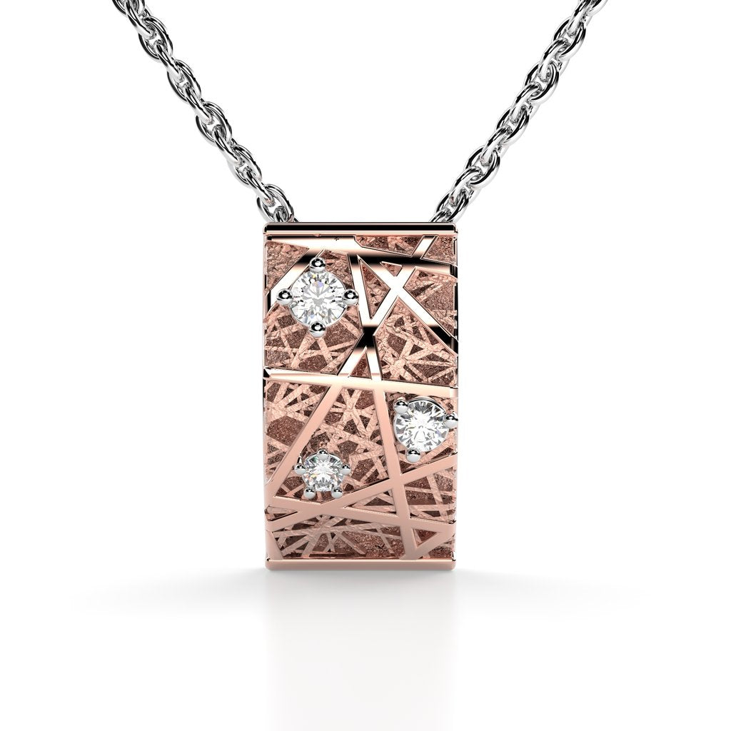 Festive Timanttiriipus Routa 6 mm 0,05 ct Punakulta 14K