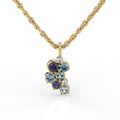 Festive Nelly Blue timanttiriipus 0,02 ct Keltakulta 14K