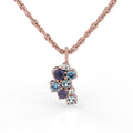Festive Nelly Blue timanttiriipus 0,02 ct Punakulta 14K
