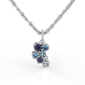 Festive Nelly Blue timanttiriipus 0,02 ct Valkokulta 14K