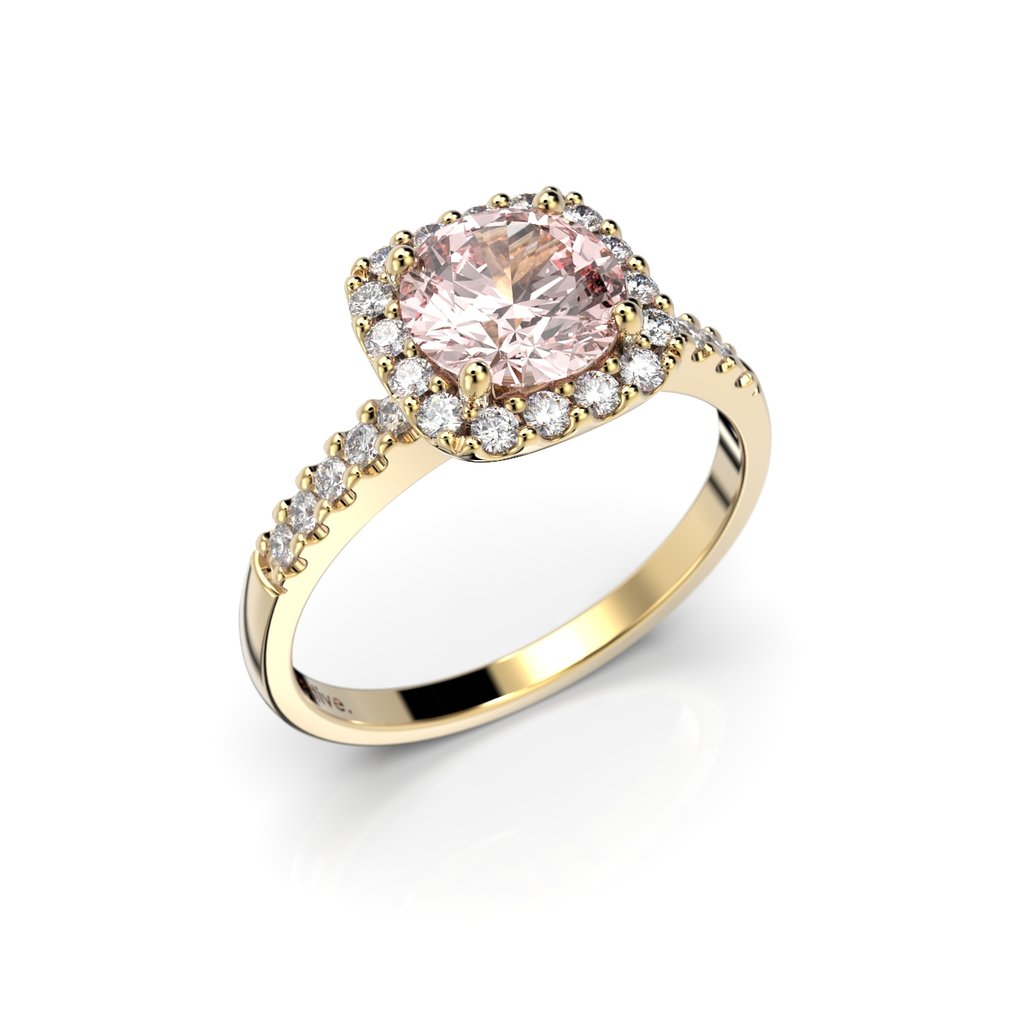 Festive Jennifer Morganiitti 1,26 ct Keltakulta