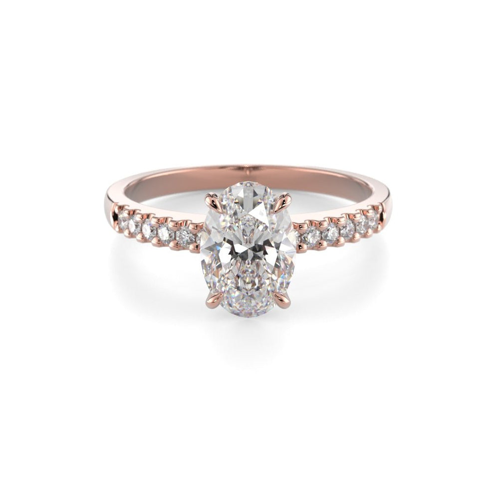 Festive Selena Side 1,12 ct timanttisormus punakulta