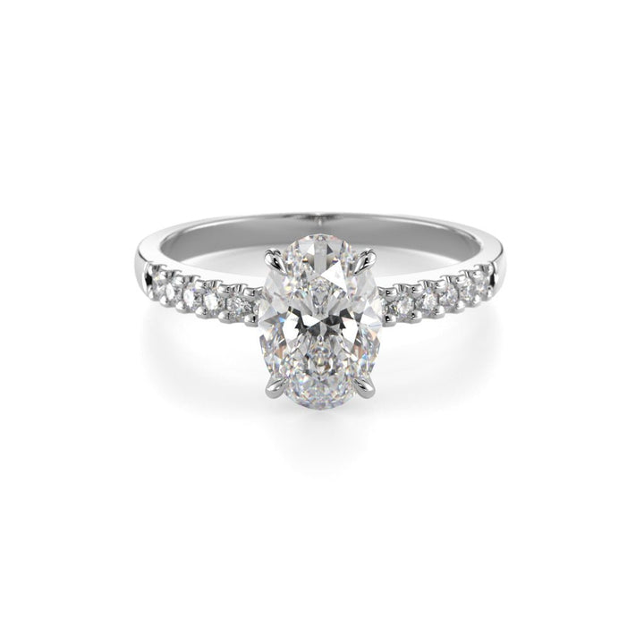 Festive Selena Side 1,12 ct timanttisormus valkokulta