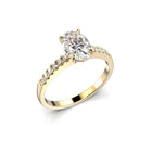 Festive Selena Side 1,12 ct timanttisormus keltakulta