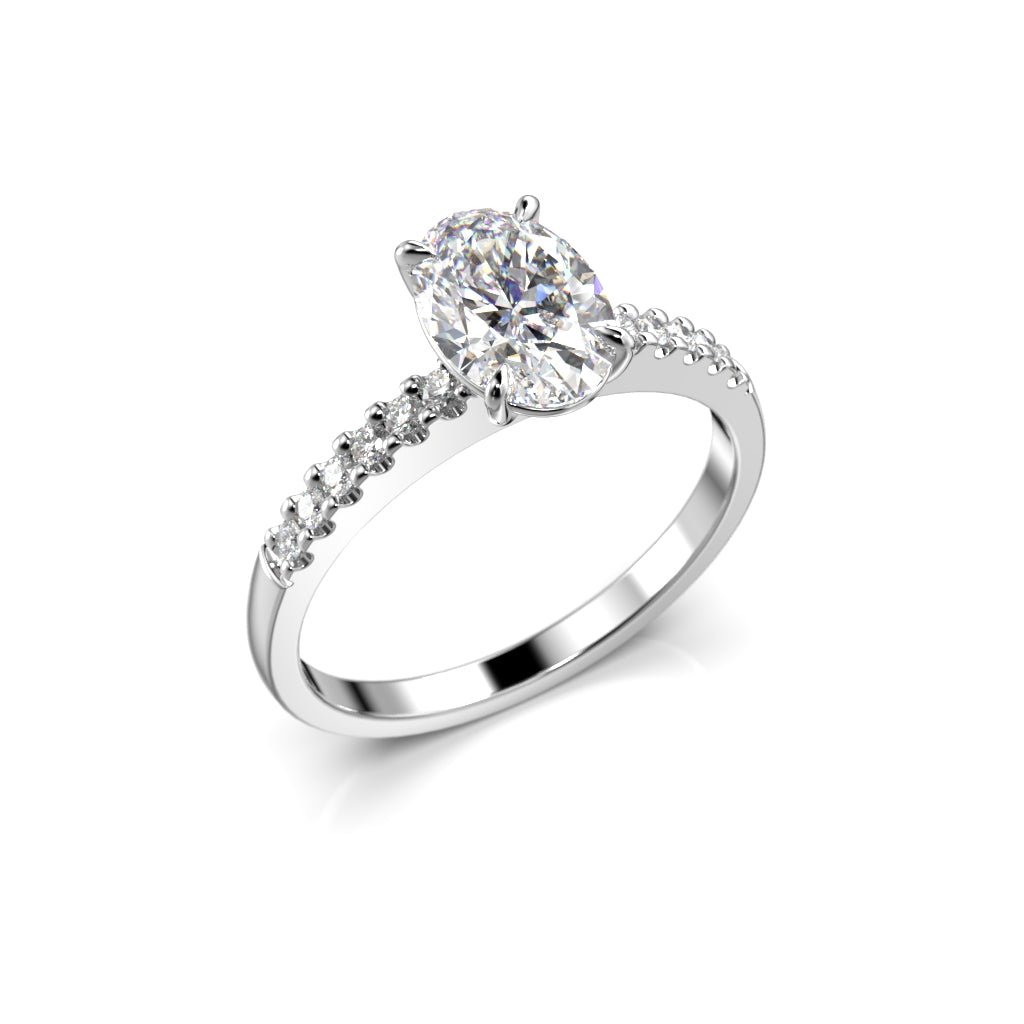 Festive Selena Side 1,12 ct timanttisormus valkokulta