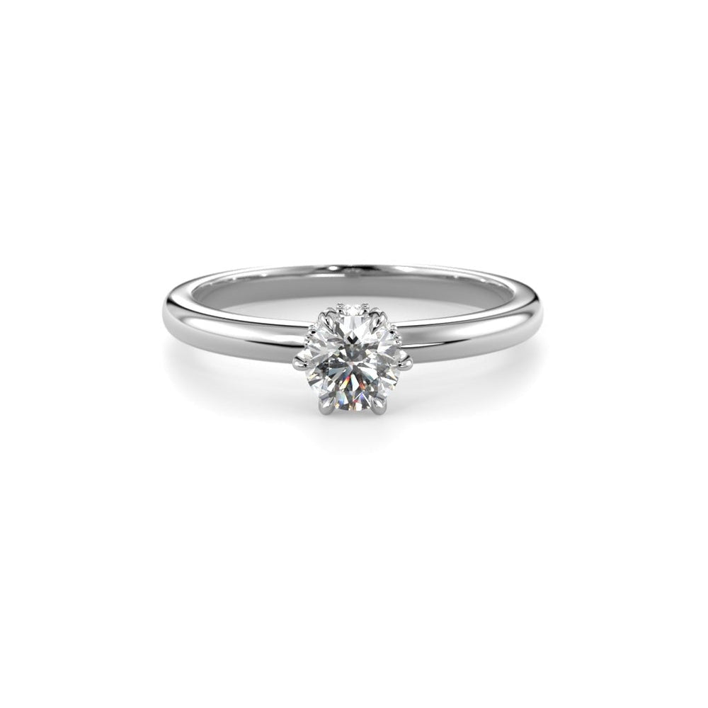 Festive Heidi Hidden Halo 0,38 ct timanttisormus valkokulta, etukuva