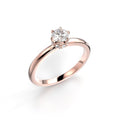 Festive Heidi Hidden Halo 0,38 ct timanttisormus punakulta