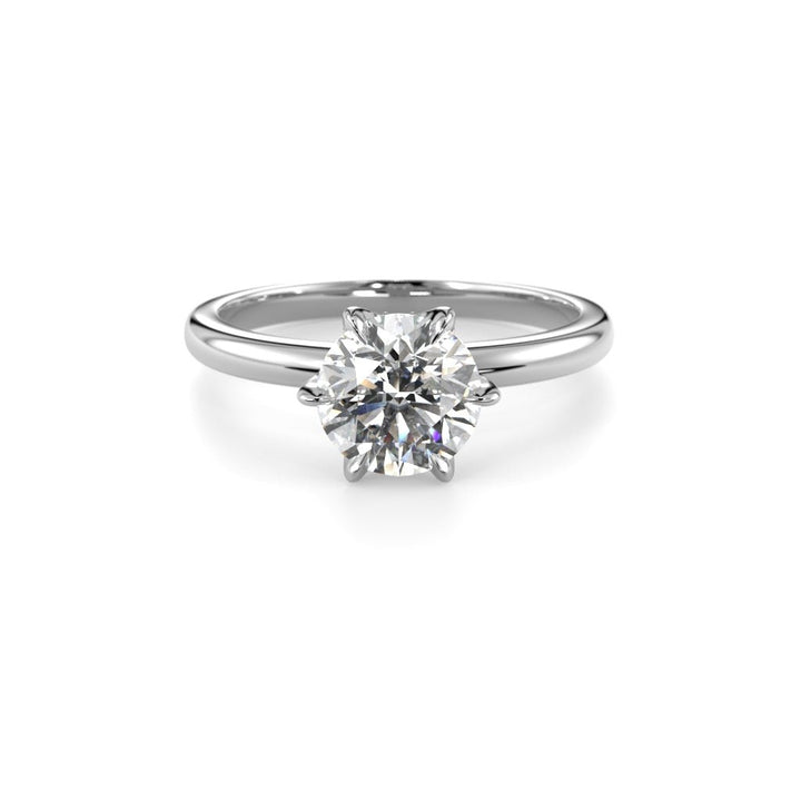 Festive Heidi Hidden Halo 1,10 ct timanttisormus valkokulta, etukuva