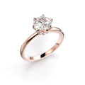 Festive Heidi Hidden Halo 1,10 ct timanttisormus punakulta