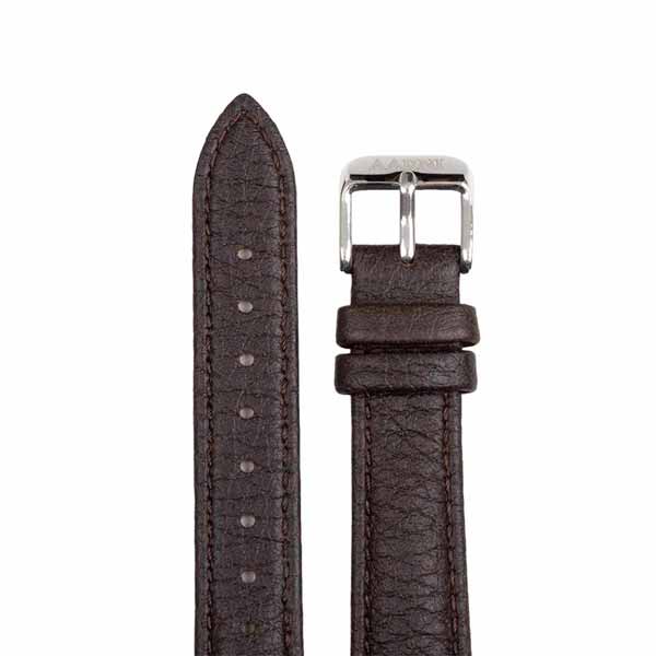 Aarni Hirvennahkainen ranneke 16 mm tummanruskea
