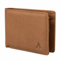 Aarni Elk Leather Wallet with Coin Pocket Cognac
