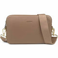 Aarni Large Shoulder Bag Elk Leather Sand/Gold