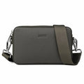 Aarni Elk Leather Shoulder Bag Olive/Silver