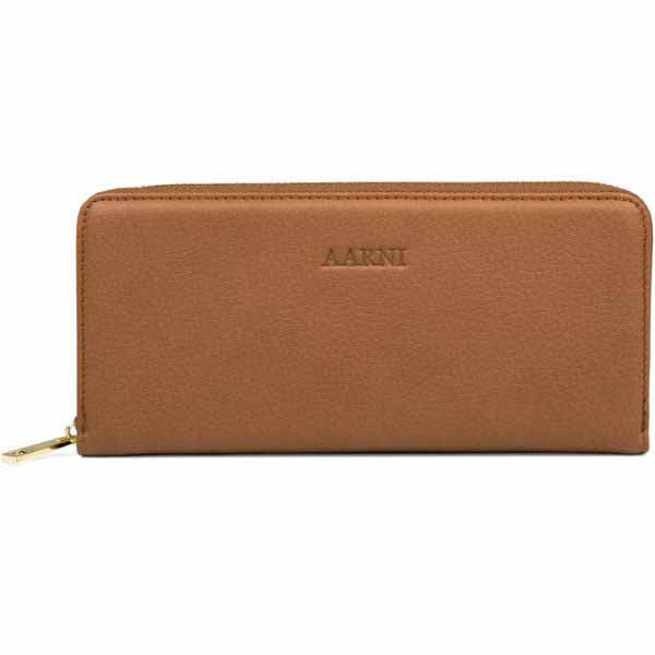 Aarni Clutch-lompakko hirvennahka konjakki/kulta