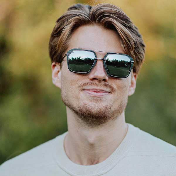 Aarni Vice Harmaa Tech Koivu Aurinkolasit